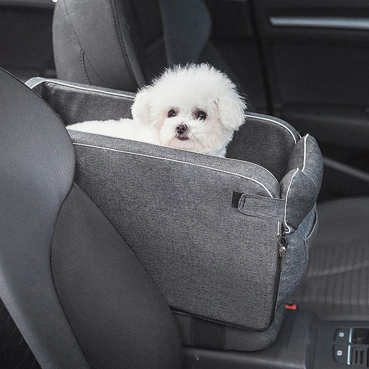 Pet Car Console Booster Seat Reduce Anxiety Motion Sickness and Lonlieness