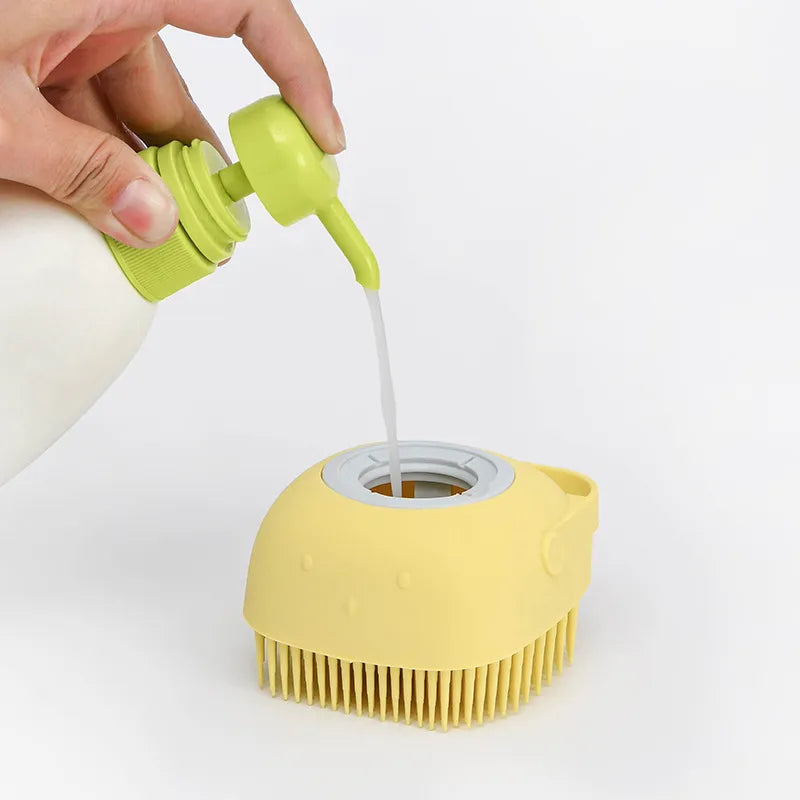 Pet Bath Massage and Shampoo Brush